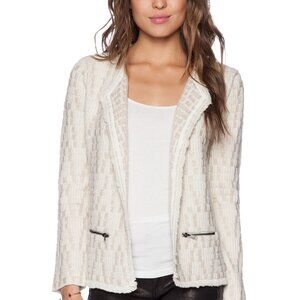 Ella Moss Mya Wool Knit Jacket in Natural - Size XS